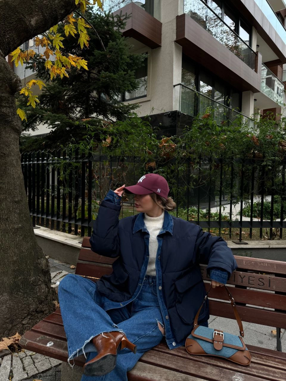 Luviroli Jeans Detaylı Cıtcıtlı CEKET - Lacivert