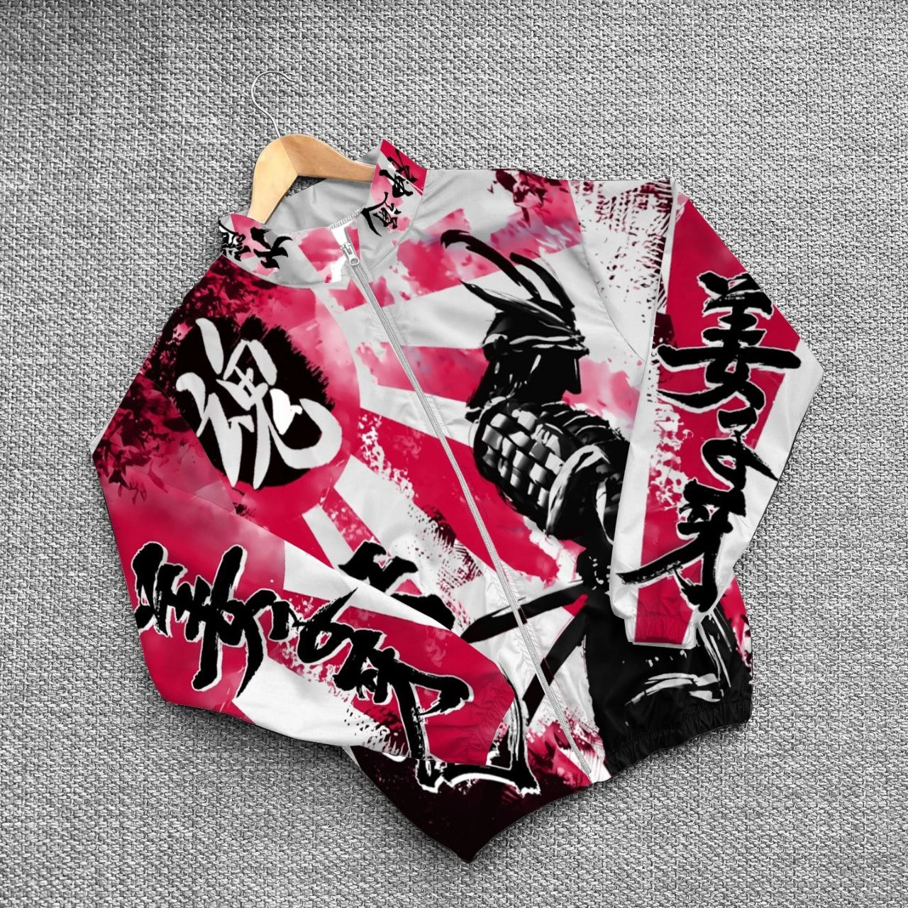 Luviroli Unisex Dijital Baskılı Paraşüt Rüzgarlık - Renkli