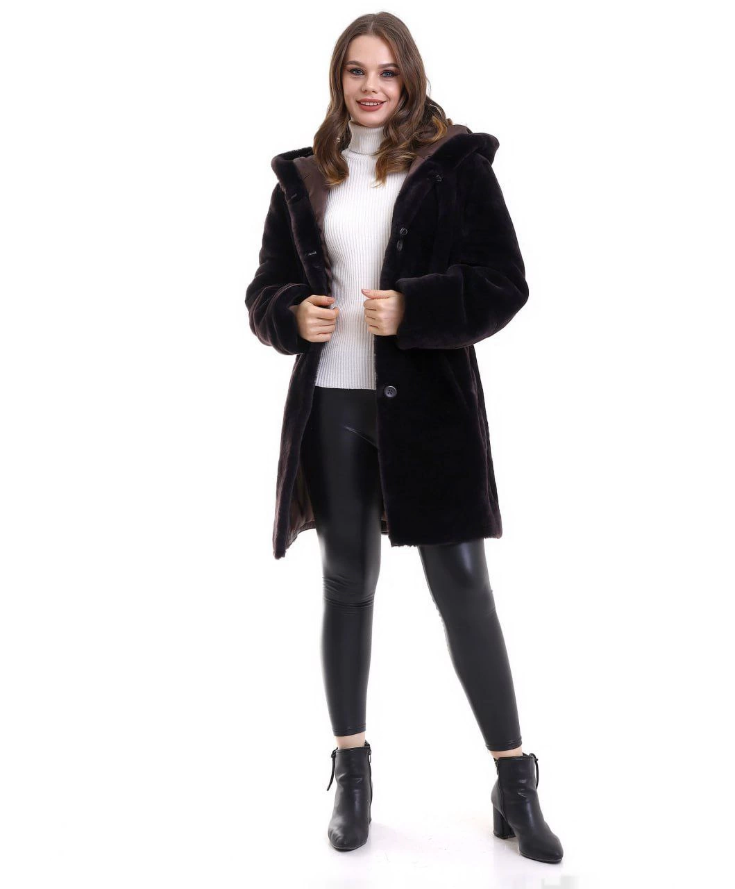 Luviroli Kadın Reks Kapüşonlu - Kahverengi