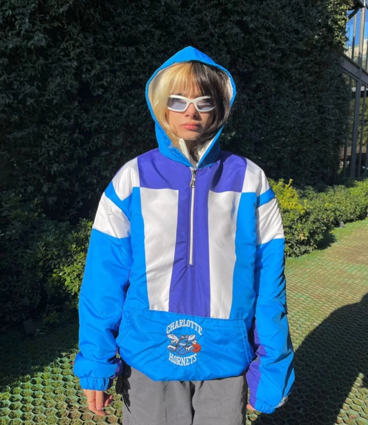 Luviroli Kadın Yarım Fermuarlı İçi Astarlı Mont - Mavi