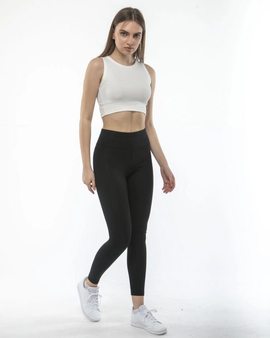 Luviroli Kadın Yüksek Bel Celik Tayt - Siyah