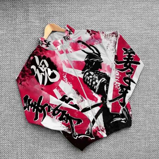 Luviroli Unisex Dijital Baskılı Paraşüt Rüzgarlık - Renkli